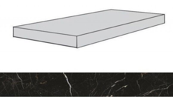 Ступень Atlas Concorde Russia Allure Imperial Black Scalino Angolare Dx 620070 33X60