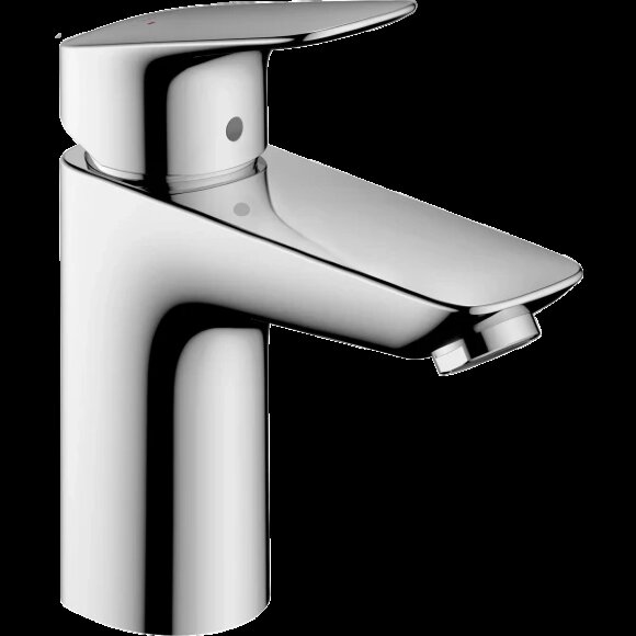 Hansgrohe смеситель для раковины LowFlow со сливным гарнитуром, Logis, глянцевый хром арт. 71104000