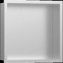 Hansgrohe настенный короб с цветом корпуса и дизайнерской рамой, 30х30х10 см, XtraStoris Individual, матовая нержавеющая сталь арт. 56097800 Hansgrohe настенный короб с цветом корпуса и дизайнерской рамой, 30х30х10 см, XtraStoris Individual, матовая нержавеющая сталь арт. 56097800
