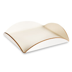 Подставка для сервировки панна котта, 20х20 кожа ADJ - 0021.16