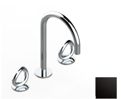 Смеситель для раковины на три отверстия устанавливаемый на борту с донным клапаном, THG Серия "О", pvd матовая бронза (F34) - G4P-151 Смеситель для раковины на три отверстия устанавливаемый на борту с донным клапаном, THG Серия "О", pvd матовая бронза (F34) - G4P-151