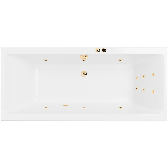 Акриловая ванна Pryzmat 150x75 с гидромассажем Excellent, WAEX.PRY15.LINE.GL