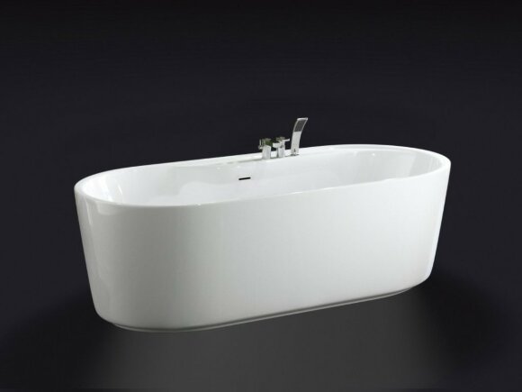 BelBagno Акриловая ванна 178x84, отдельностоящая, овальная, белая, арт. BB14-K