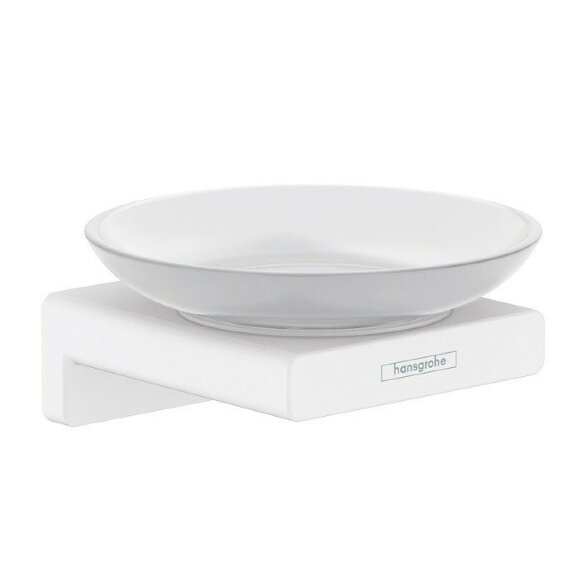 Hansgrohe мыльница подвесная, AddStoris, матовый белый арт. 41746700