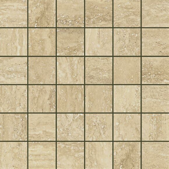 Мозаика Травертино Романо Пат 30х30/Travertino Romano Mosaico Cer Italon  арт. 610110000075