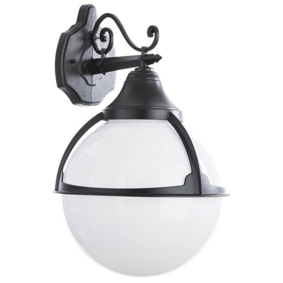 Уличный настенный светильник, вид ретро Monaco Arte Lamp цвет:  белый - A1492AL-1BK