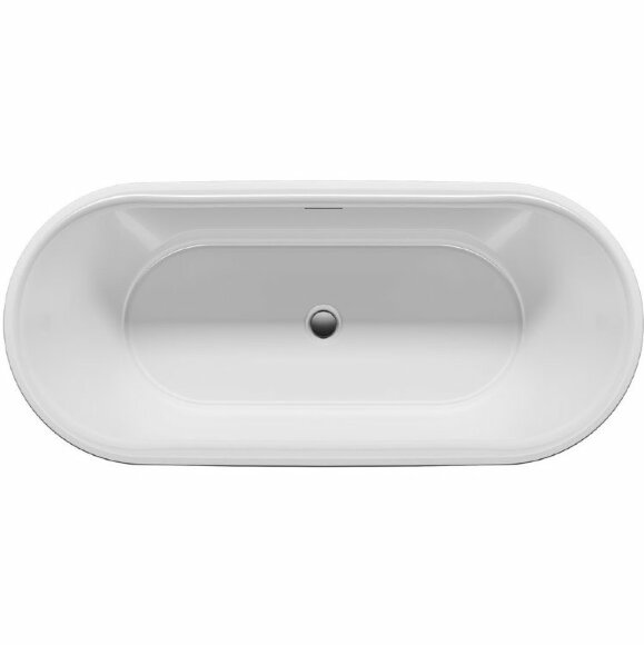 Акриловая ванна MODESTY 170x76 VELVET - WHITE MATT/ BLACK MATTRIHO FALL - CHROM  RIHO арт. BD09 (BD09C2000000000)