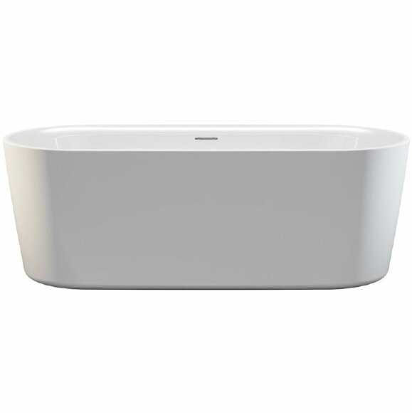 Акриловая ванна MODESTY 170x76 VELVET - WHITE MATT/ BLACK MATTRIHO FALL - CHROM  RIHO арт. BD09 (BD09C2000000000)