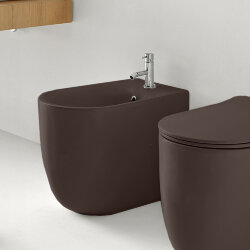 Биде напольное с 1 отв. под смеситель 55х35 см, с креплениями WB5N KERASAN Nolita, 532075*1 цвет: Borgogna matt Биде напольное с 1 отв. под смеситель 55х35 см, с креплениями WB5N KERASAN Nolita, 532075*1 цвет: Borgogna matt