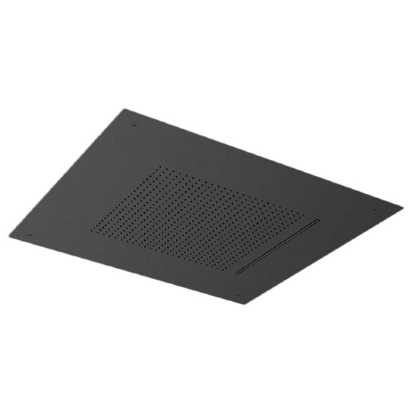 Верхний душ 49.8 х 49.8 см Almar Velvet Temptation, 2 режима, цвет: Black Absolute Brushed PVD, арт. E044280.AB