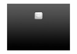 Акриловый душевой поддон Riho Basel 412 90x90 черный матовый, накладка хром DC221700000000S