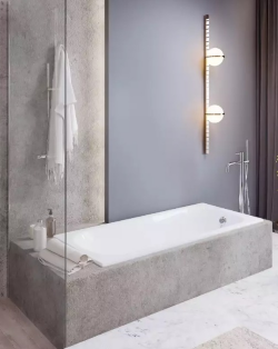 Чугунная ванна 170х70 см Goldman CLASSIC с ножками, цвет: белый, арт. 00010745