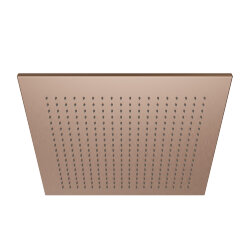 NOKEN NEPTUNE SLIM SQUARE ВЕРХНИЙ ДУШ 29,5Х29,5 СМ C ШАРОВЫМ СОЕДИНЕНИЕМ МЕДЬ БРАШИРОВАННАЯ, арт. 100281797