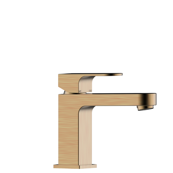 Однорычажный смеситель для раковины с донным клапаном, Gillo Bossini, Z00704.022 цвет: бронза