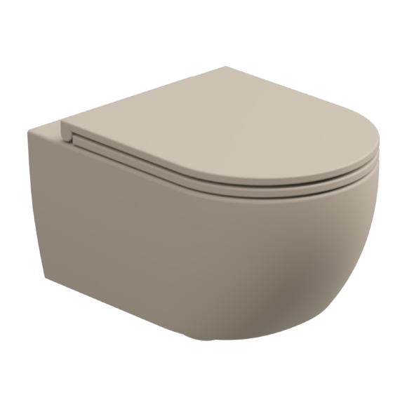 Подвесной унитаз GSG Ceramic Design Like, цвет: бежевый матовый, арт. LKWCSO034