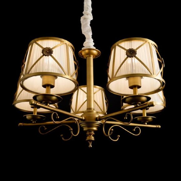 Подвесная люстра, вид классика Chic Arte Lamp цвет:  белый - A2806LM-5SR