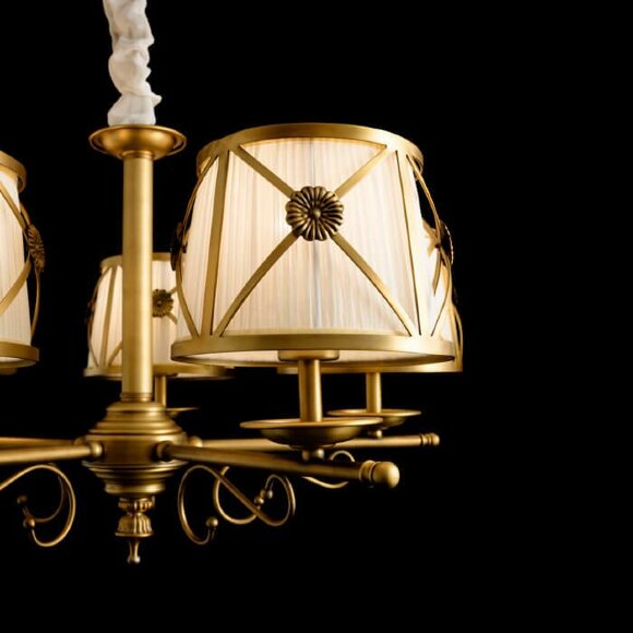 Подвесная люстра, вид классика Chic Arte Lamp цвет:  белый - A2806LM-5SR