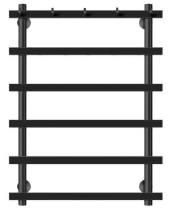 Полотенцесушитель водяной, черный, Secado 80x60, Понтида 1 К - 4673739227220 Полотенцесушитель водяной, черный, Secado 80x60, Понтида 1 К - 4673739227220