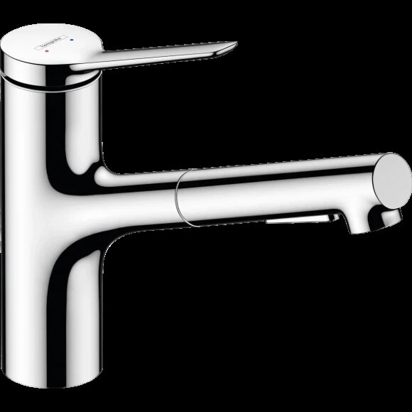 Hansgrohe смеситель для кухни, с вытяжным душем, lite, Zesis M33, глянцевый хром арт. 74803000