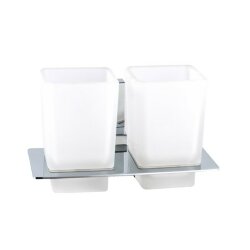 Стакан для ванной комнаты двойной хром, Haiba - HB8808