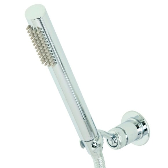 Смеситель для ванны внешний, с ручным душем, ручка латунь, Migliore Ermitage mini, хром арт. 31416