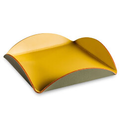 Подставка для сервировки горчичный, 20х20 кожа ADJ - 0021.40