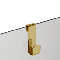 3SC Крючок навесной на стекло, одинарный,  Appy цвет: золото арт. APPY1GD