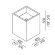Раковина 40x40x50 см, Cube Agape, коричневый глянцевый - ACER0770MRTSP *0