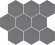 SG1002N Керамический гранит 12x10,4 Тюрен серый темный матовый из 9 частей в Москве