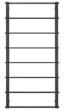 Полотенцесушитель водяной, черный, Secado 120x60, Лорето - 4673739219072