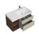 Тумба правая подвесная с ящиками 90см, Kerama Marazzi Cubo, CUB.90.2Rh\LIM.N цвет: лимо матовая-древесная