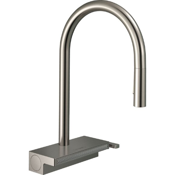 Смеситель для кухни, 73831800 Aquno Select Hansgrohe, цвет: m81 сталь