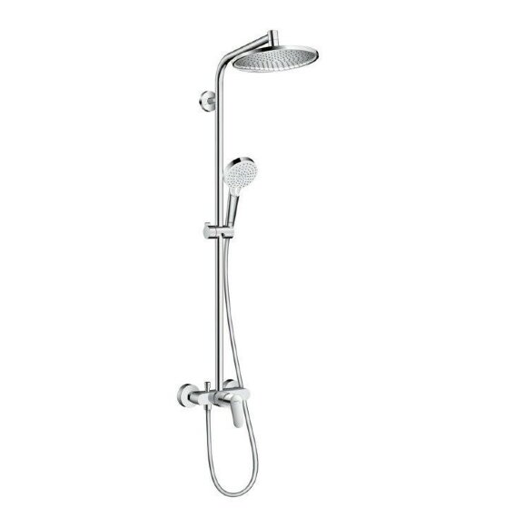 Hansgrohe душевая система со смесителем для душа, Crometta S, глянцевый хром арт. 27269000