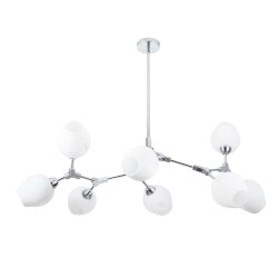 Подвесная люстра, вид хай-тек Yuka Arte Lamp цвет:  белый - A4103SP-8CC