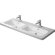 Раковина 130х48 см, 3 отв., двойная, DURAVIT DuraStyle - 2338130030 цвет: белый
