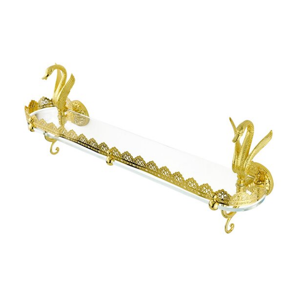 Полка с галереей, L70 см, Migliore Luxor, золото арт. 26131