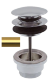 Автоматический универсальный донный клапан Remer 905CCR114BG цвет: золото