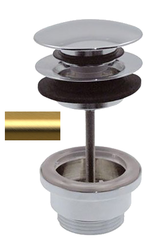 Автоматический универсальный донный клапан Remer 905CCR114BG цвет: золото