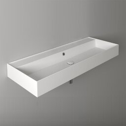 Раковина Simas Agile 121х46см., подвесная, AG121 bi*0*0 без отв/без перелива цвет: белый
