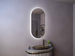 Зеркало с подсветкой 100 х 50 см Miralls Ameli Extra, арт. Extra1000x500 Зеркало с подсветкой 100 х 50 см Miralls Ameli Extra, арт. Extra1000x500