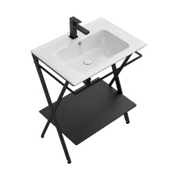 Металлическая структура напольная 65см, Kerama Marazzi Piano next, PIA.N.65\BLK цвет: черная матовая