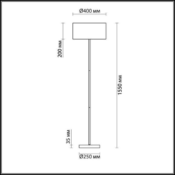 Торшер Lumion Moderni Nikki 3745/2F цвет: белый