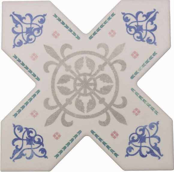 Керамическая плитка BECOLORS CROSS 13,25X13,25 DEC. ARABESQUE CEVICA арт. CV67380