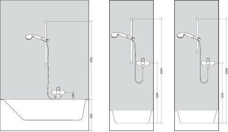 Hansgrohe душевой гарнитур 110 со штангой 90см, Croma Select S, матовый хром арт. 26575400
