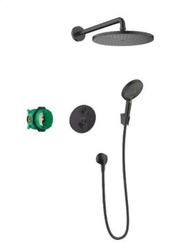 Hansgrohe душевая система, Croma, матовый черный арт. 27961670 Hansgrohe душевая система, Croma, матовый черный арт. 27961670
