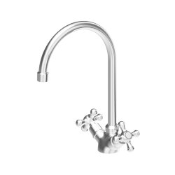 Смеситель для раковины, вентильный Retro RedBlu by Damixa цвет: хром, арт. 230210000