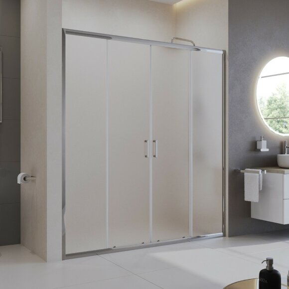 BelBagno Душевая дверь в нишу 180x195 глянцевый хром, Uno-195, арт. UNO-195-BF-2-180-P-Cr