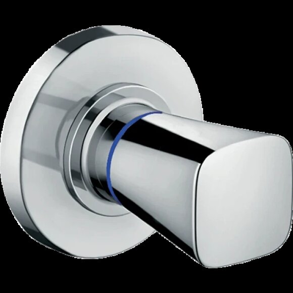 Hansgrohe запорный вентиль скрытого монтажа, Logis, глянцевый хром арт. 71970000