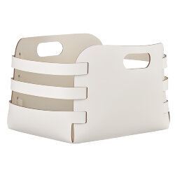 Корзина Riga ADJ Италия, 27x36xH25 цвет: белый (панна котта) арт. 9687.10/16 Корзина Riga ADJ Италия, 27x36xH25 цвет: белый (панна котта) арт. 9687.10/16