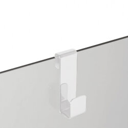 3SC Крючок навесной на стекло, одинарный,  Appy цвет: белый арт. APPY1BO